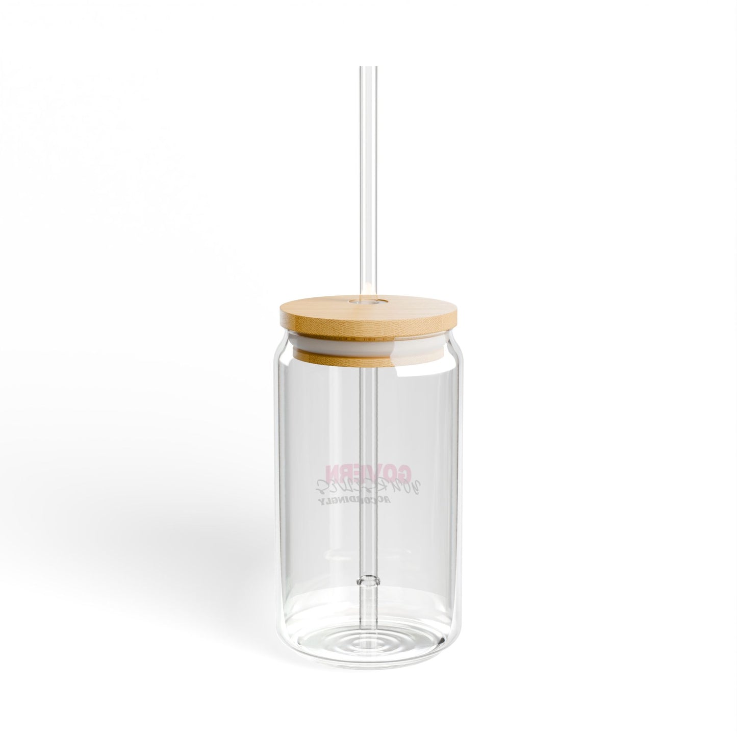 16oz Govern Your Vibe Sipper Glass - Eco-Friendly Drinkware for Everyday Use